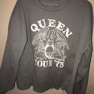Queen Long-sleeved Band Croptop